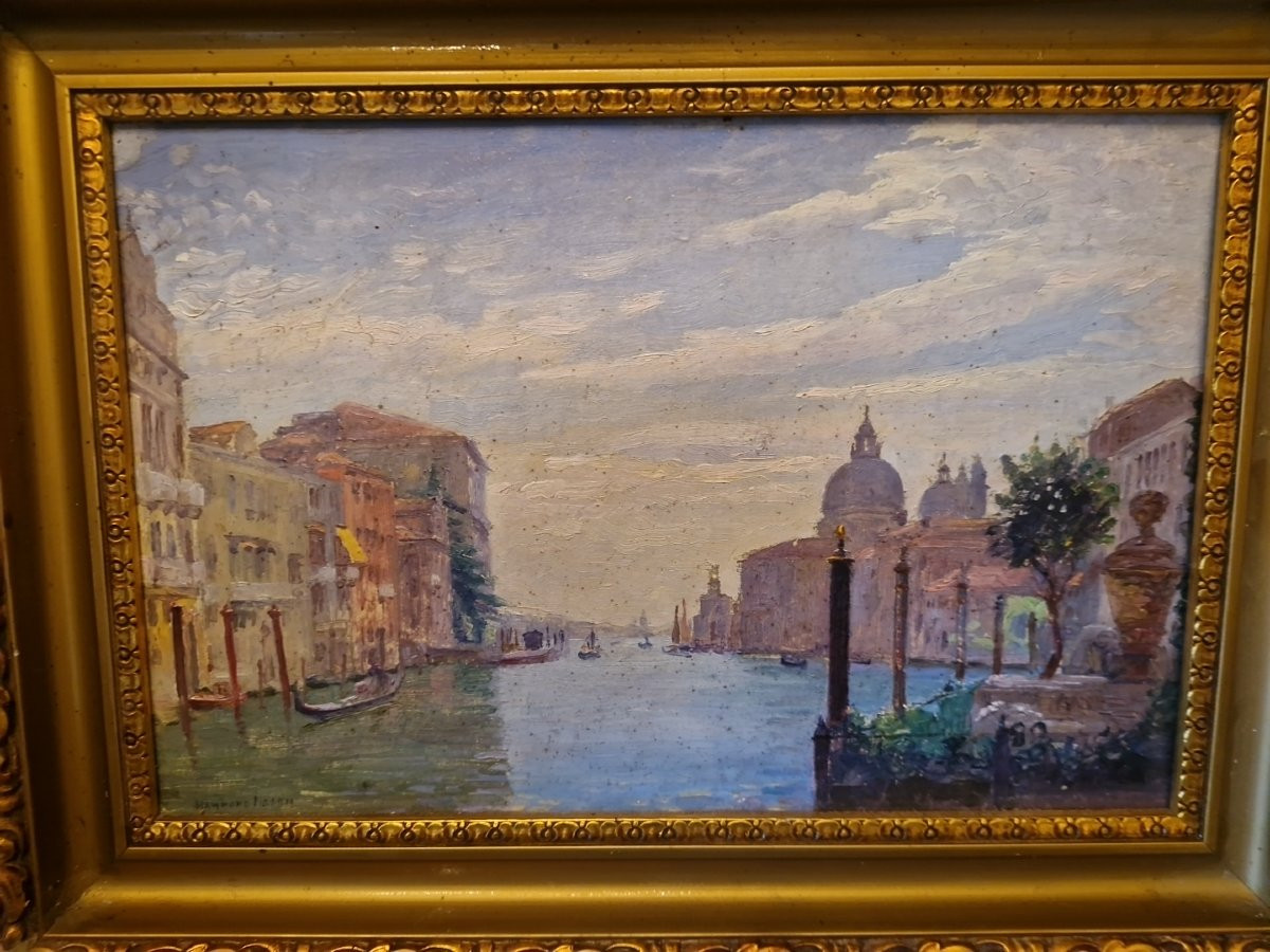 Hammond Mason, Painting Depicting Venice-photo-2