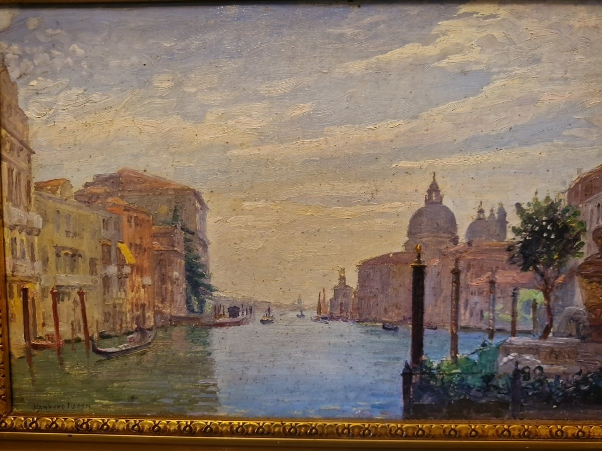 Hammond Mason, Painting Depicting Venice-photo-3