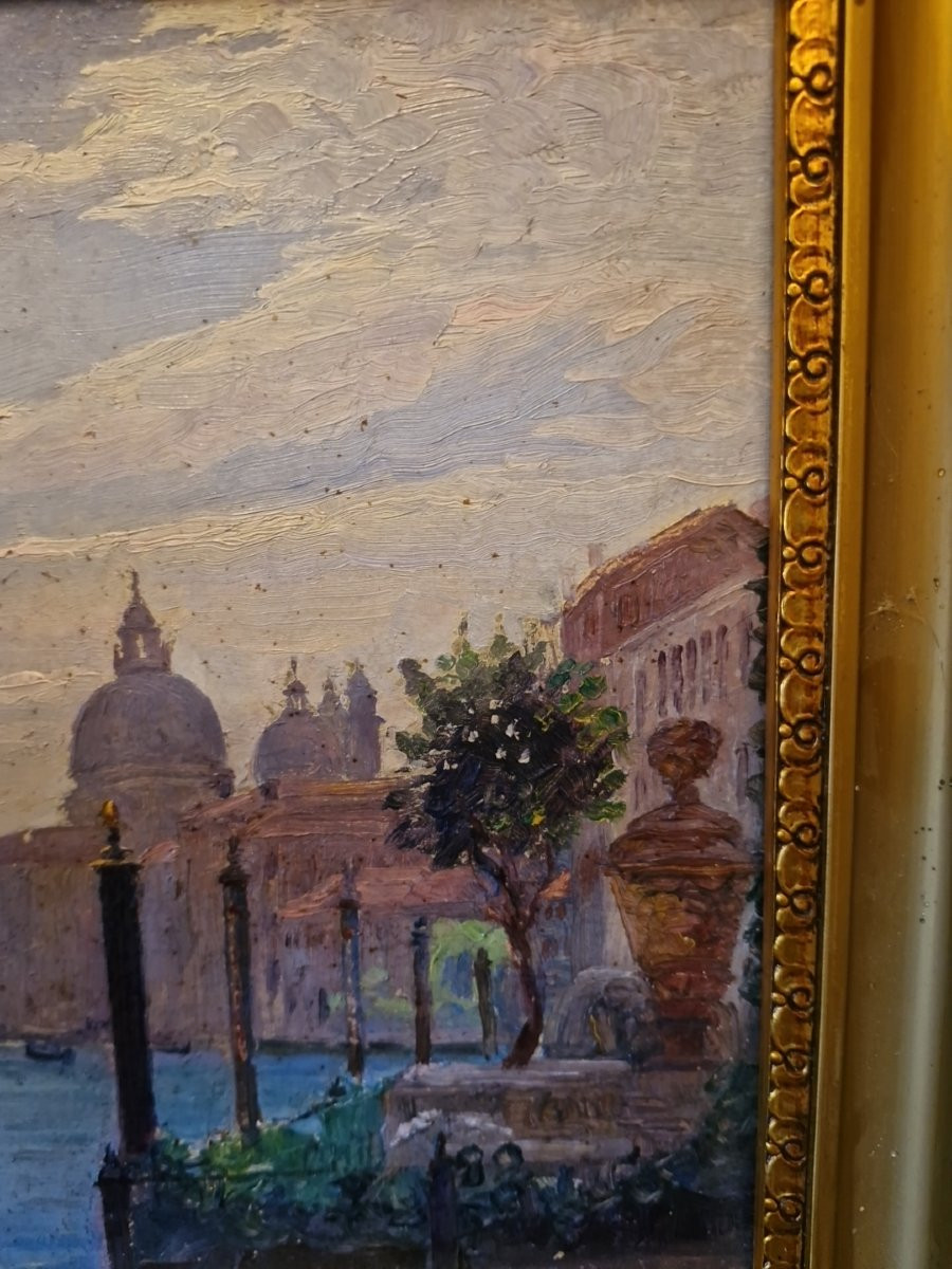 Hammond Mason, Painting Depicting Venice-photo-2