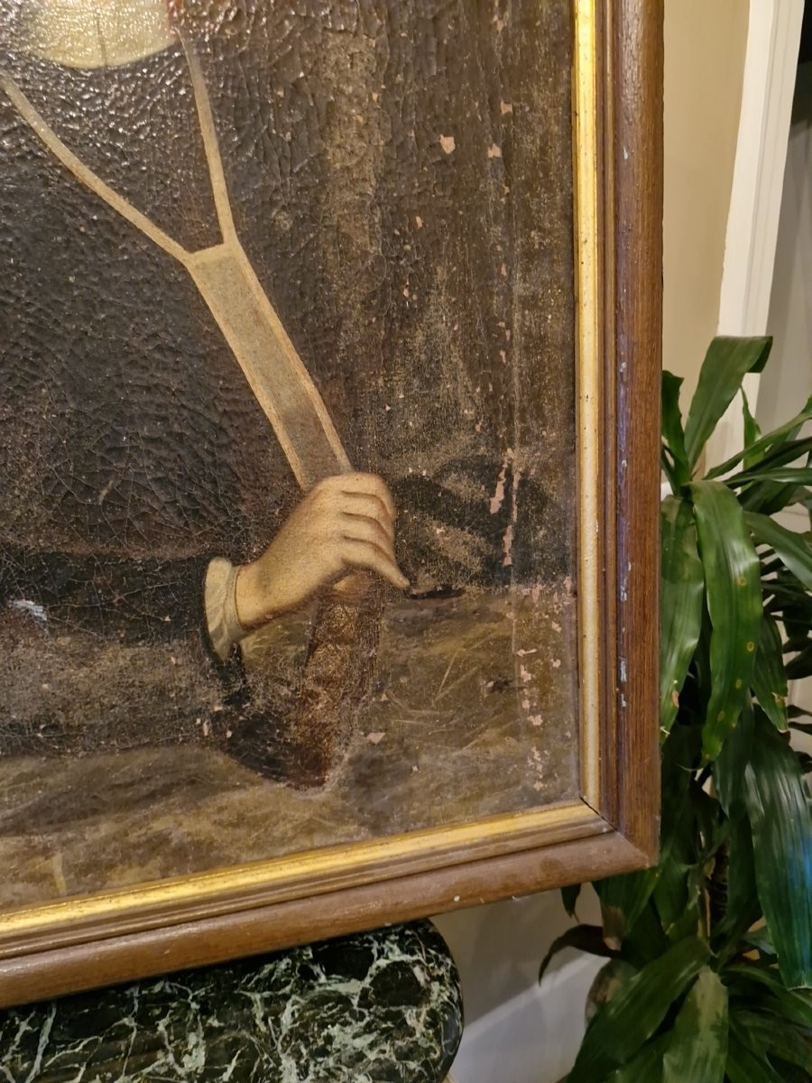 Portrait d'homme Époque XVIII Ème -photo-1