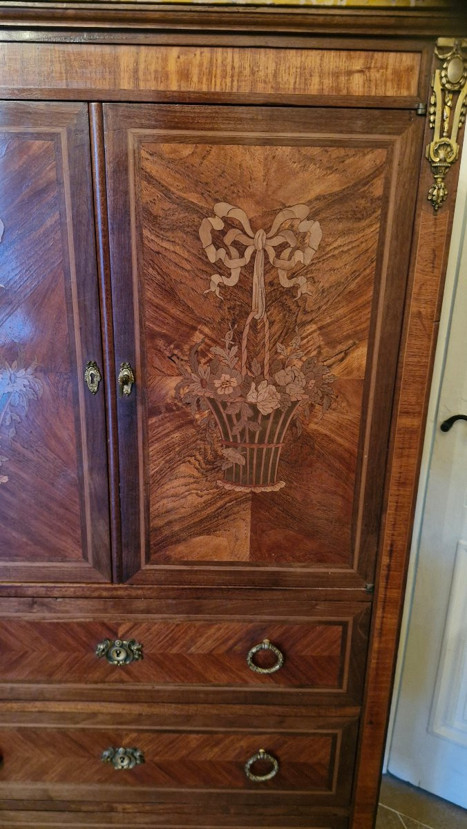 Louis XVI Style Marquetry Entryway Furniture-photo-3