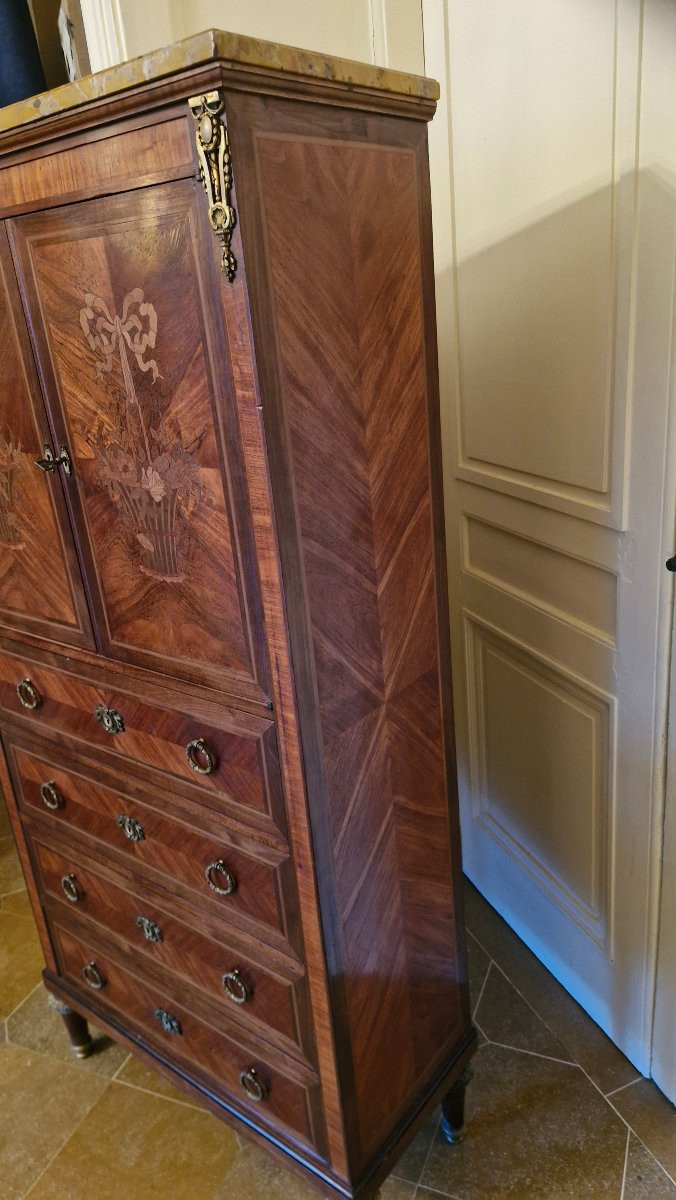 Louis XVI Style Marquetry Entryway Furniture-photo-8