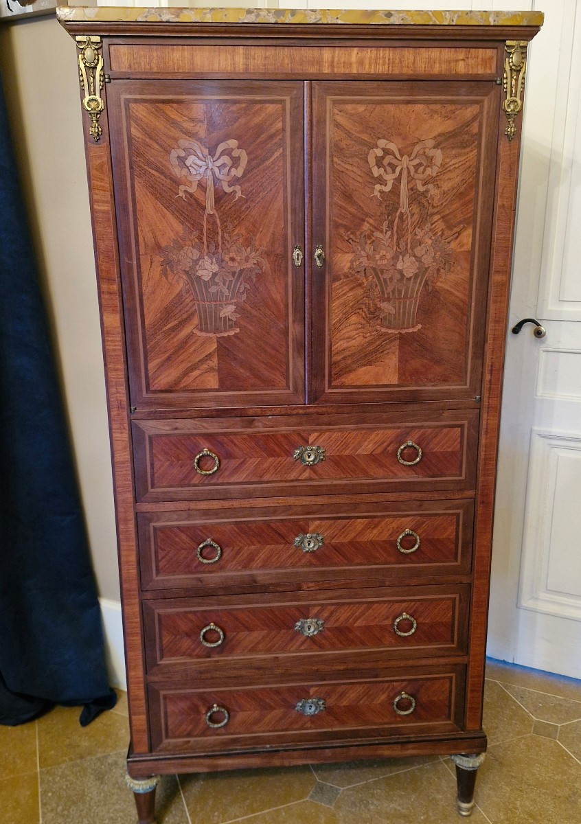 Louis XVI Style Marquetry Entryway Furniture