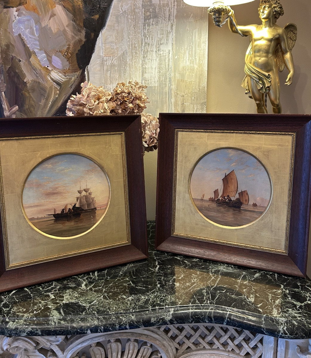 Pair Of 18th Century Dutch Marines