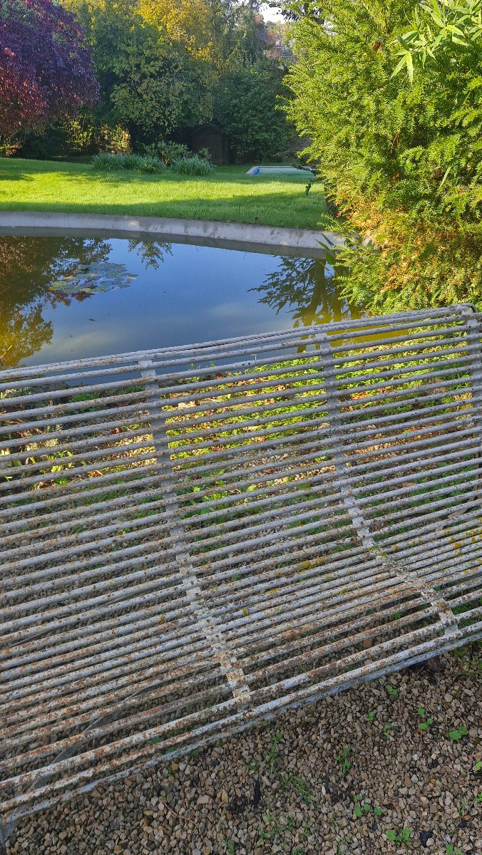 Banc de jardin en fonte de Arras-photo-3