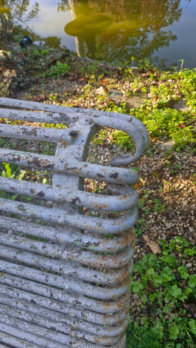 Banc de jardin en fonte de Arras-photo-1