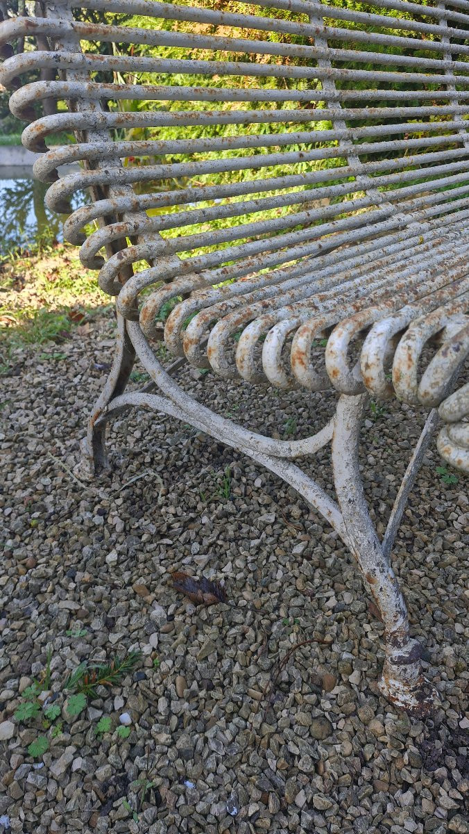 Banc de jardin en fonte de Arras-photo-3