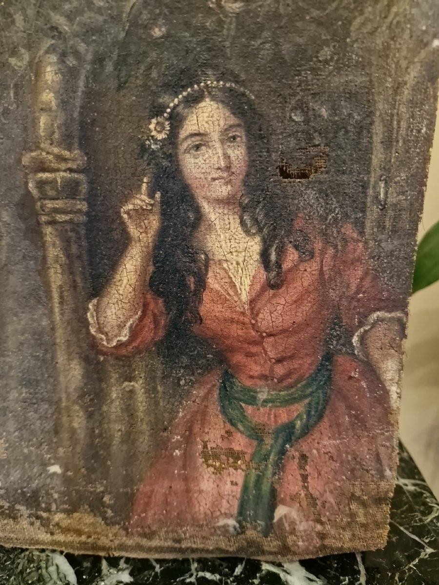 Portrait de femme Époque XVIII Ème S -photo-3