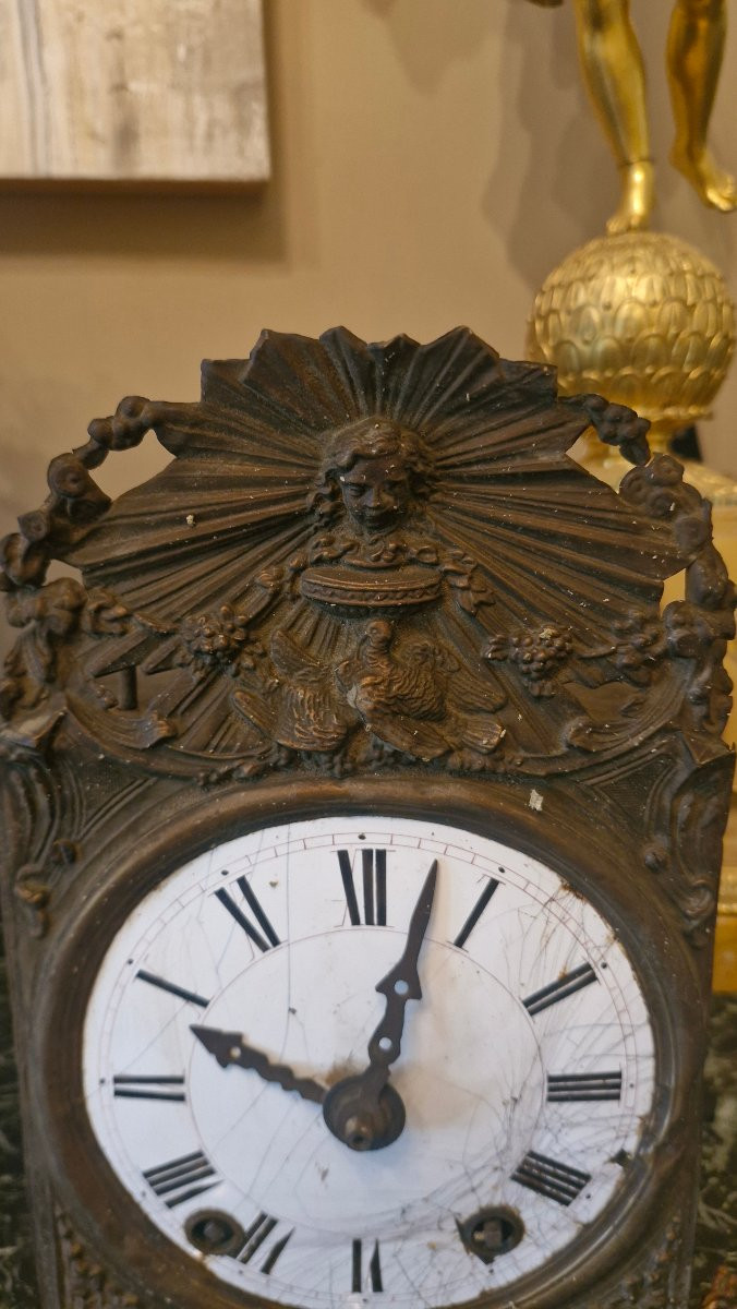 Small Comtoise Clock Movement Called Petit Comtois-photo-3
