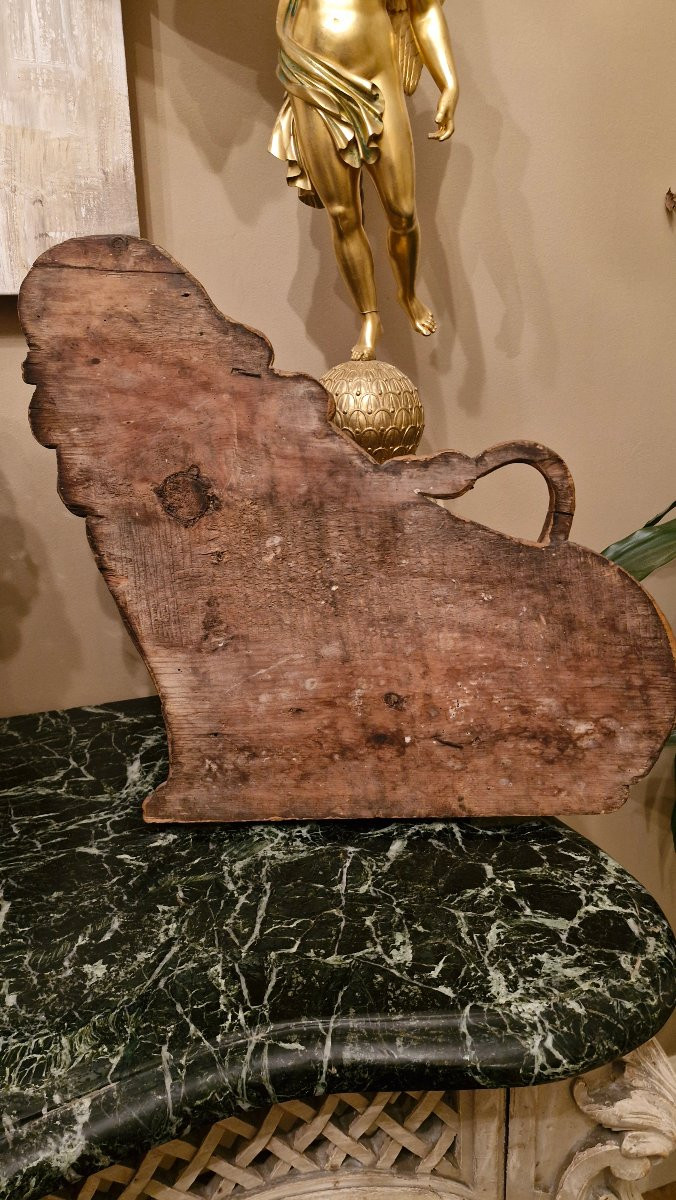 Carved Wooden Lion, 18th Century Woodwork Element -photo-2