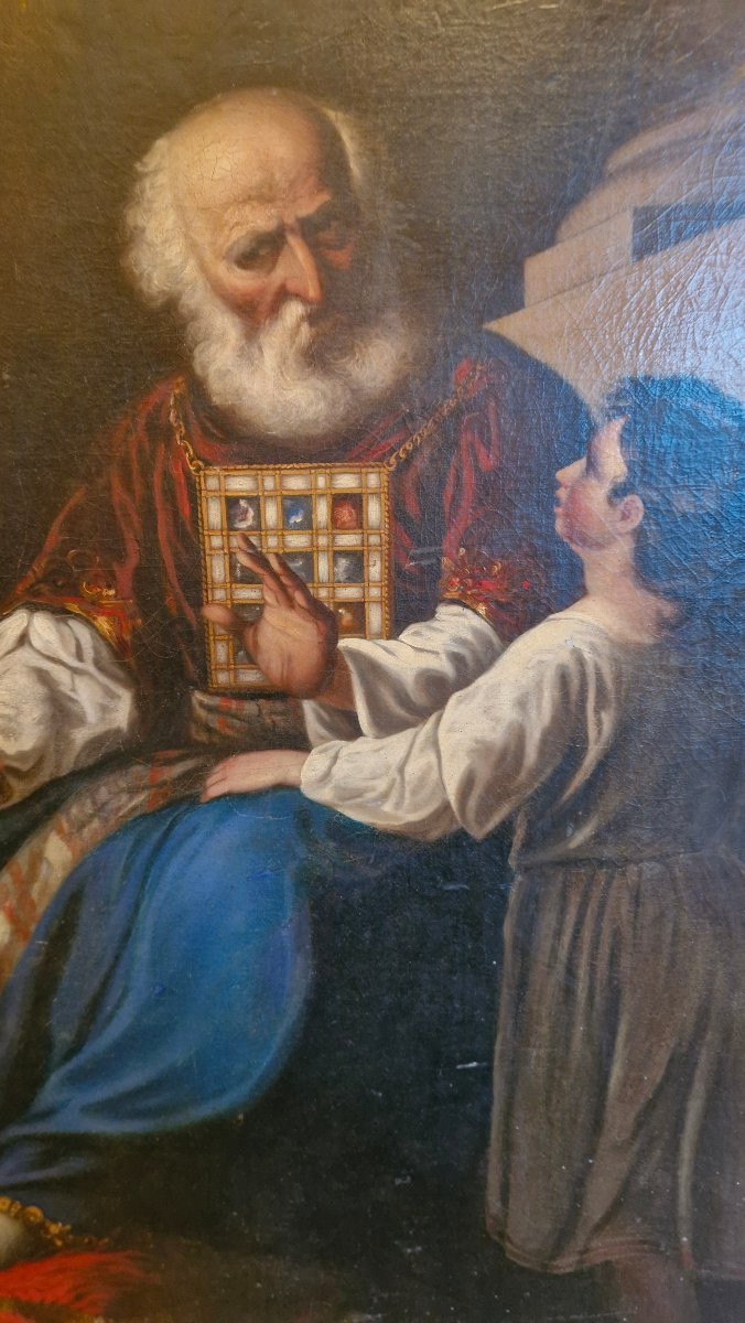 Peinture Huile Sur toile Religieuse XIX Ème S -photo-1