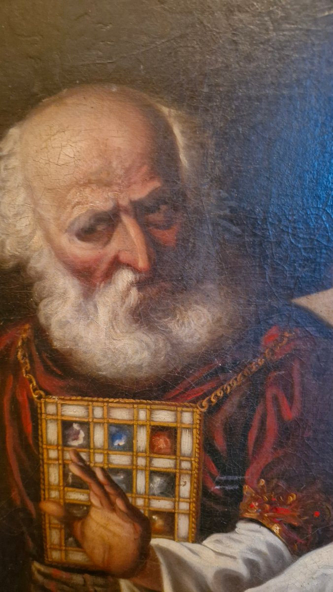 Peinture Huile Sur toile Religieuse XIX Ème S -photo-2