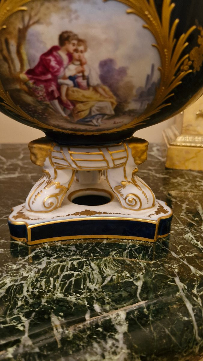 Pot pourri en porcelaine de Sèvres -photo-4