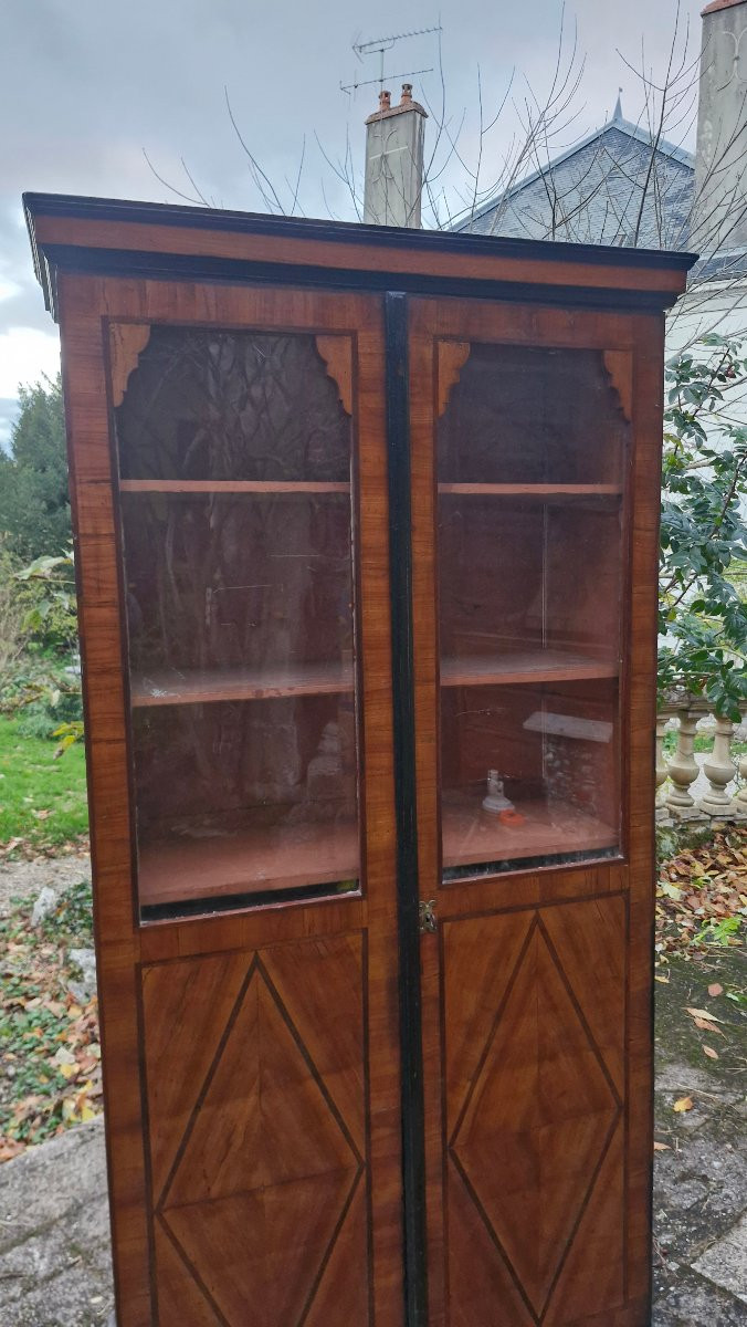 Vitrine d'époque Louis XIV régence-photo-3