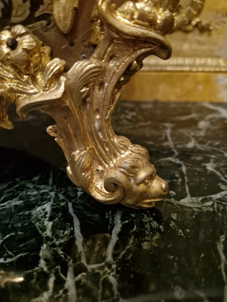 Cartel en marqueterie Époque NAPOLÉON III -photo-3