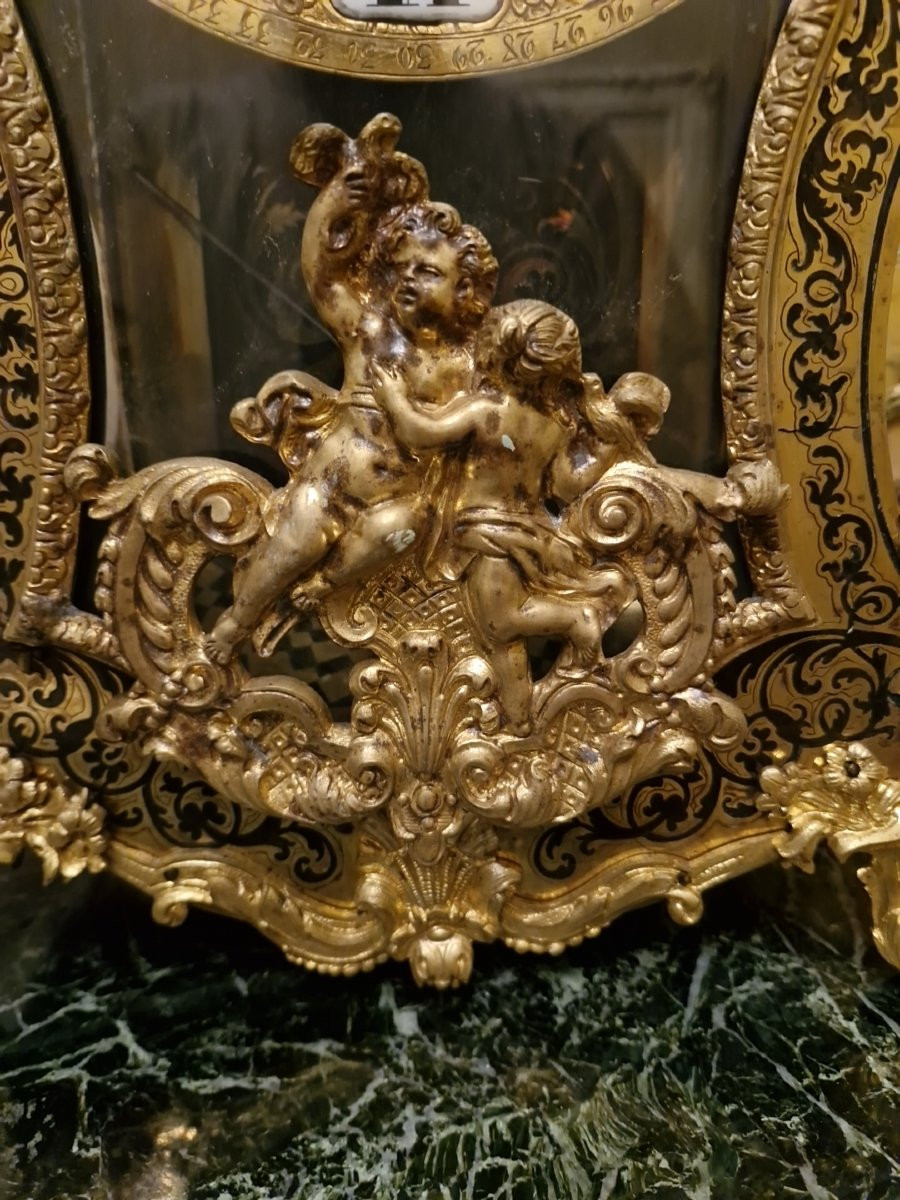 Cartel en marqueterie Époque NAPOLÉON III -photo-4