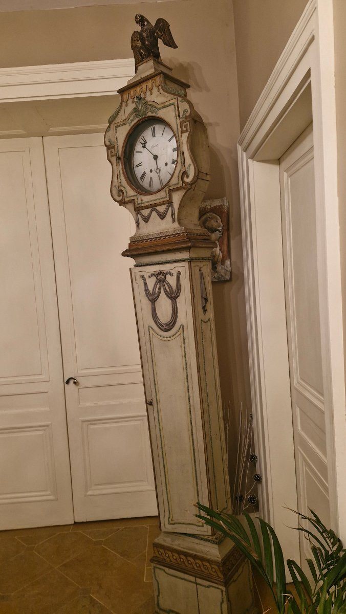 Patinated Grandfather Clock, 18th Century -photo-3