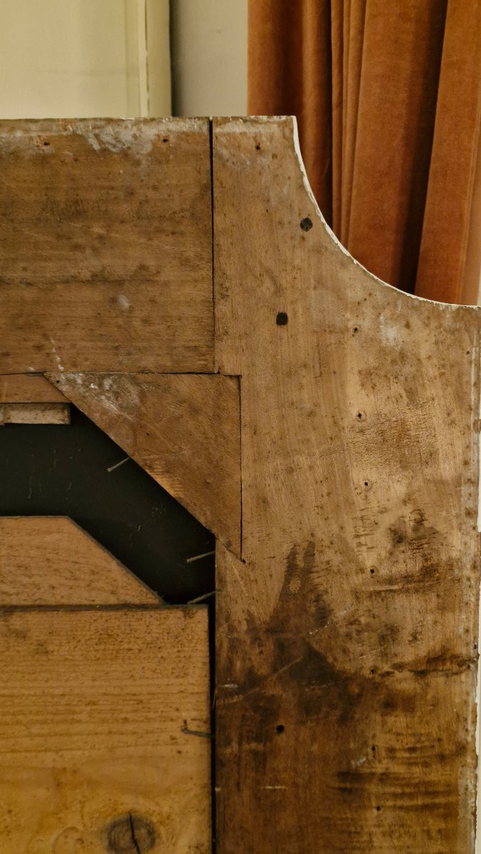 Miroir de boiserie en bois Doré d'époque Louis XV -photo-5