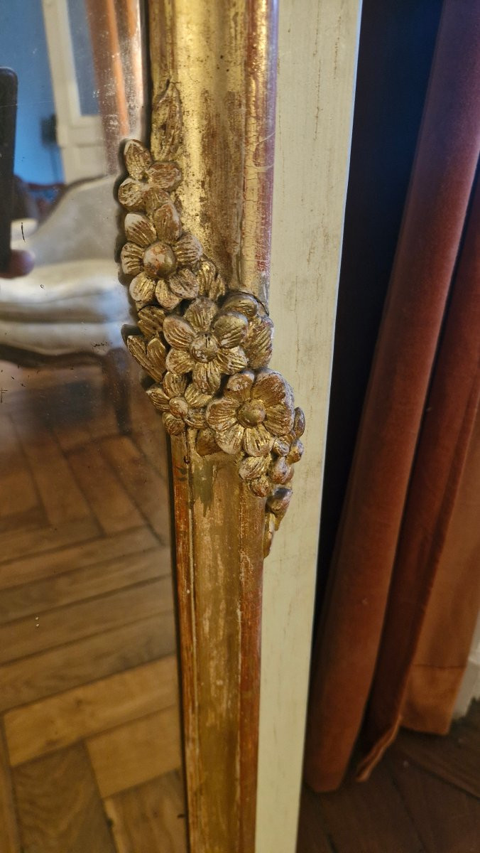 Wood-framed Mirror, 18th Century, Louis XV Period-photo-2