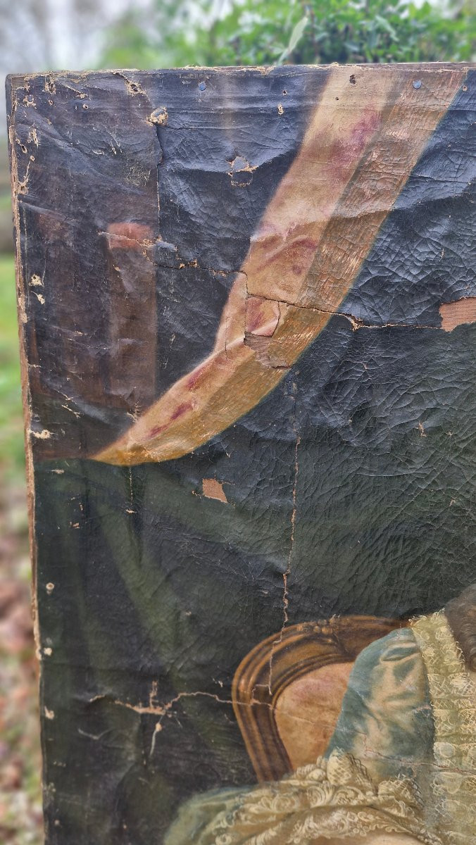 18th Century, Family Portrait, Oil On Canvas -photo-1