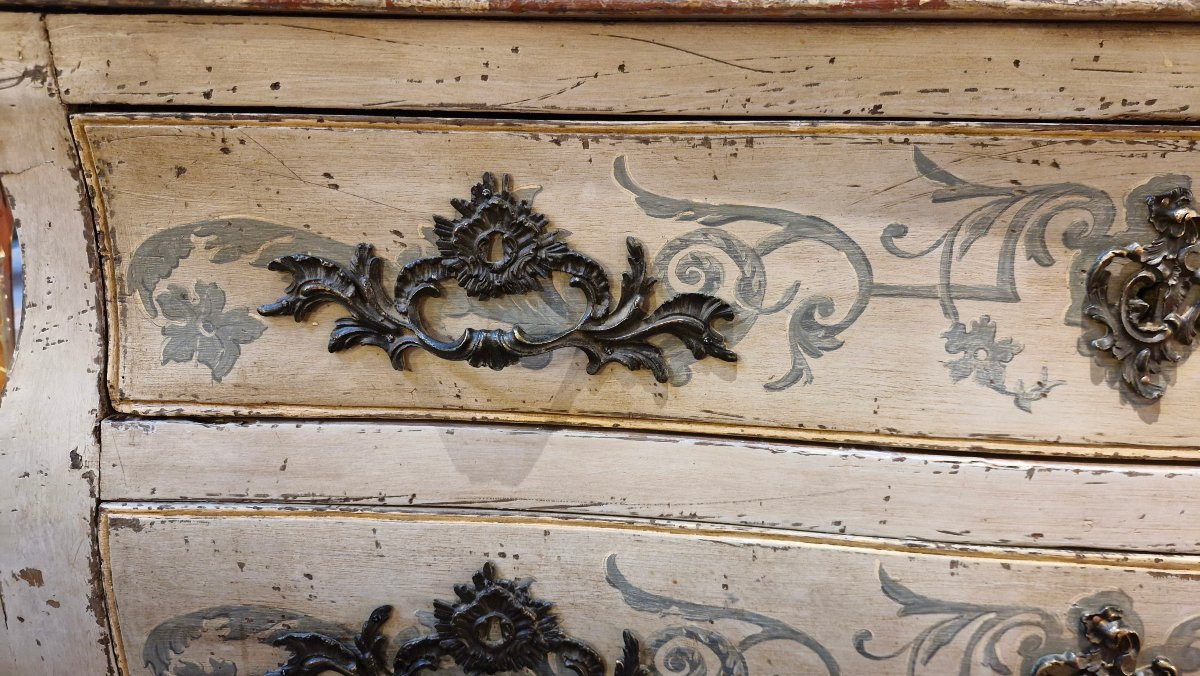Commode tombeau Louis XV patinée 18 ème s-photo-4