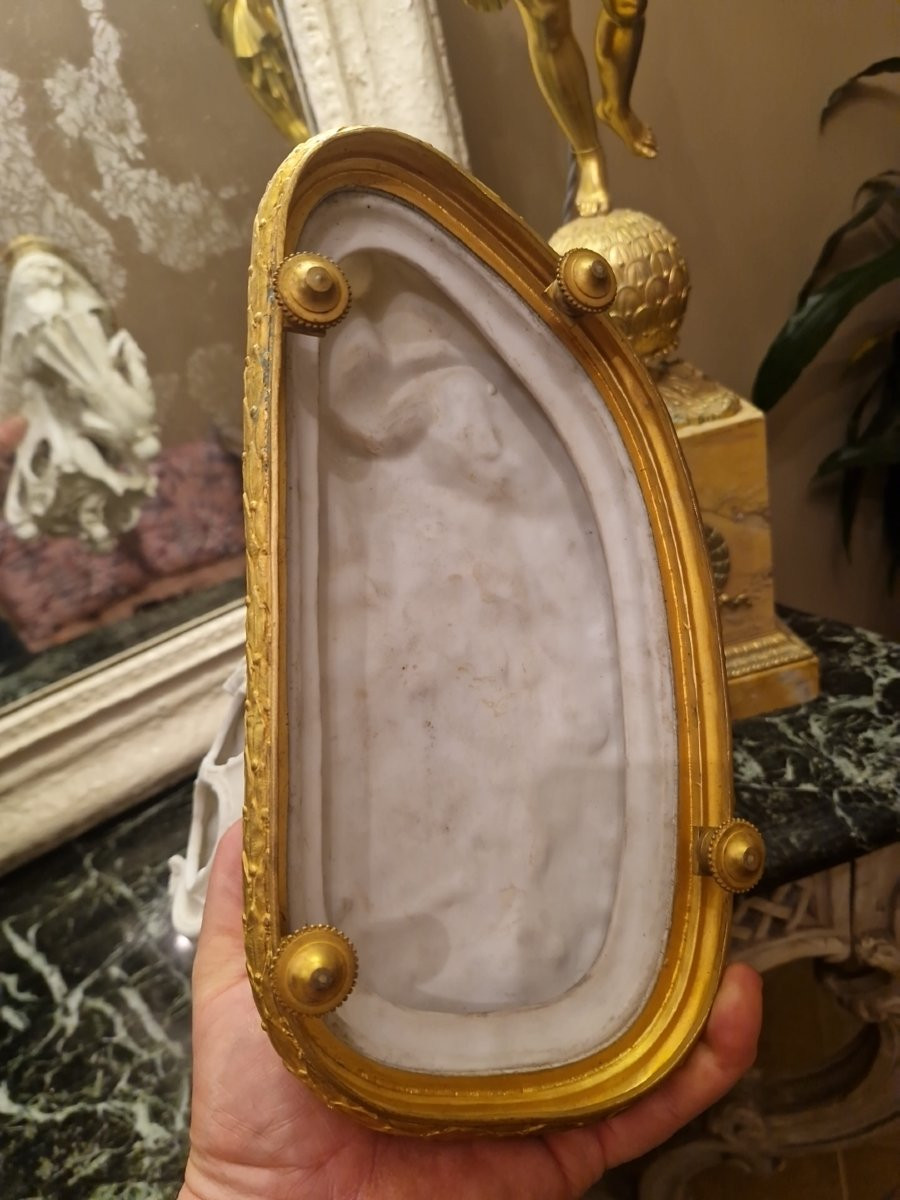 Biscuit Porcelain Group, Napoleon III Bronze Mount-photo-7