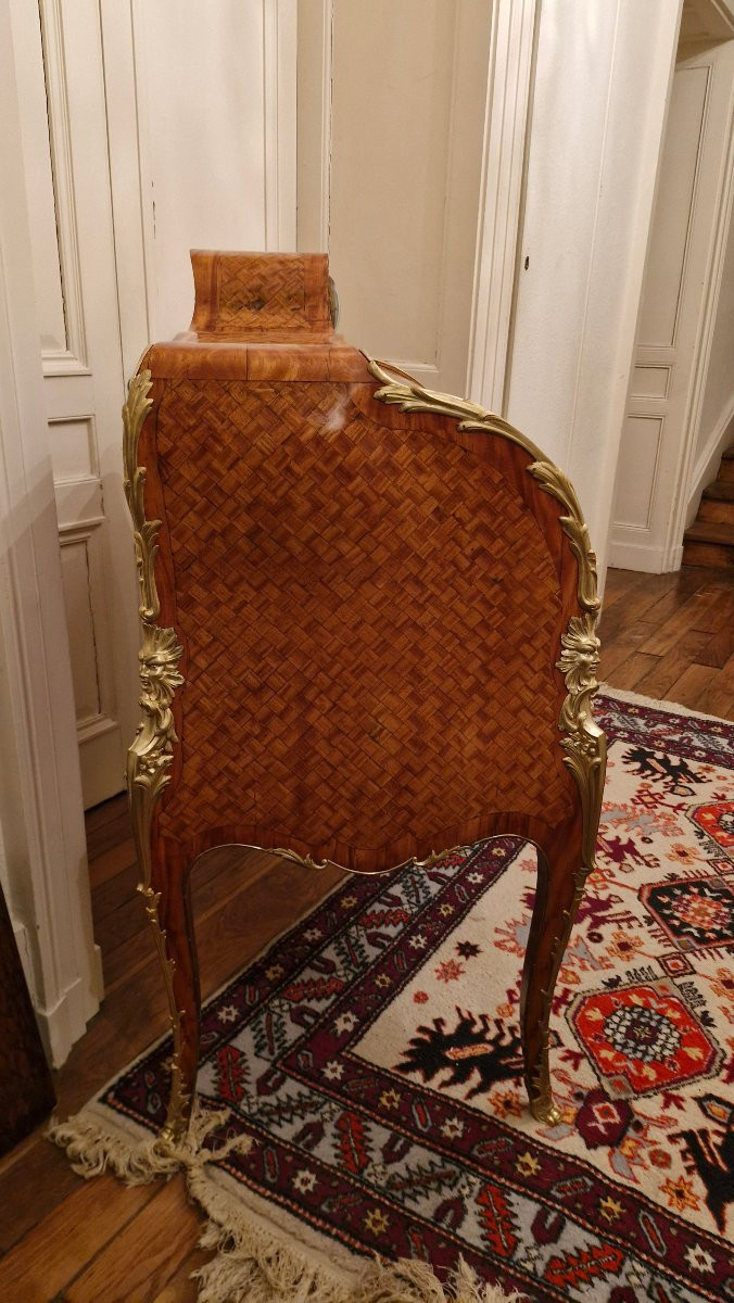 Cylinder Desk Clock, Napoleon III Era -photo-2