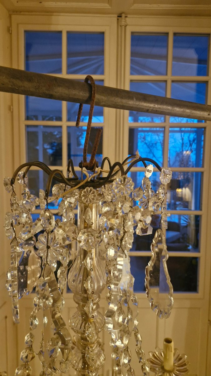 Lustre à pampilles en cristal-photo-7