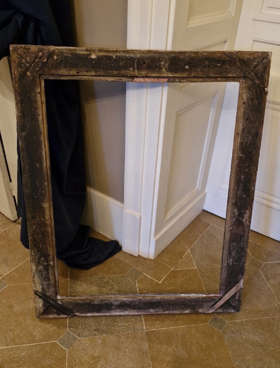 Large Louis XIV Carved Wooden Frame -photo-2