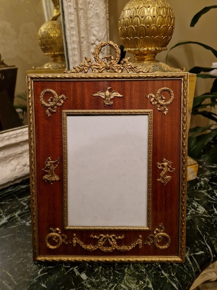 Empire Style Bronze Photo Frame 
