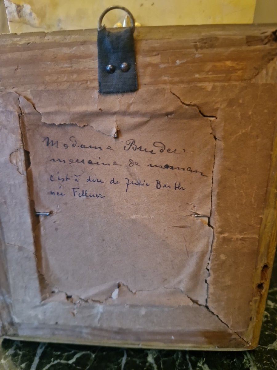 19th-century Miniature, Portrait Of A Woman-photo-5