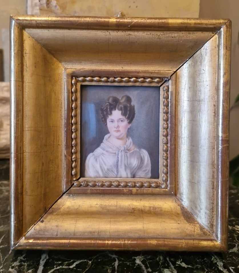 19th-century Miniature, Portrait Of A Woman