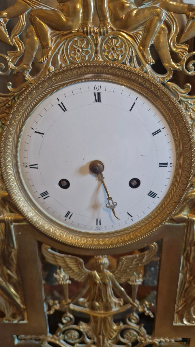 Empire Bronze Portico Clock-photo-3