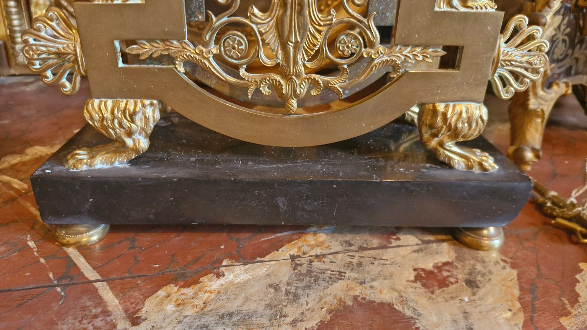 Empire Bronze Portico Clock-photo-4