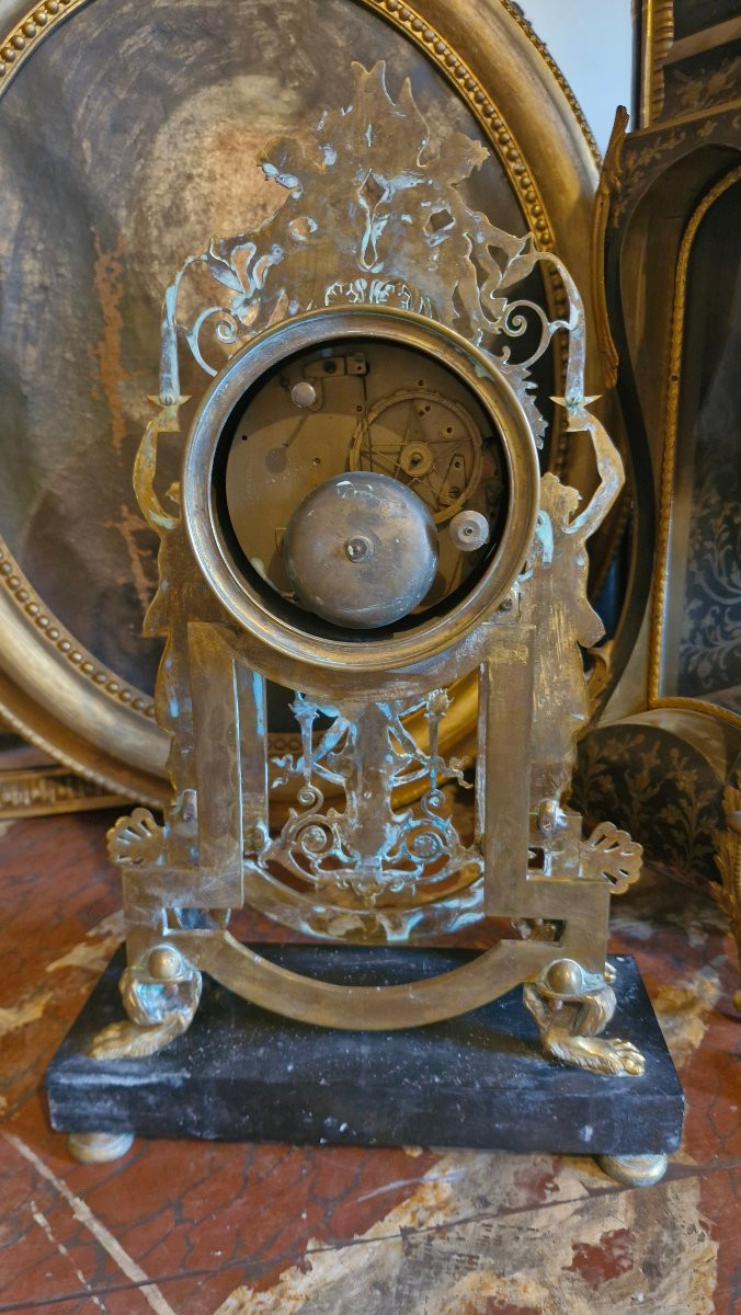 Empire Bronze Portico Clock-photo-6