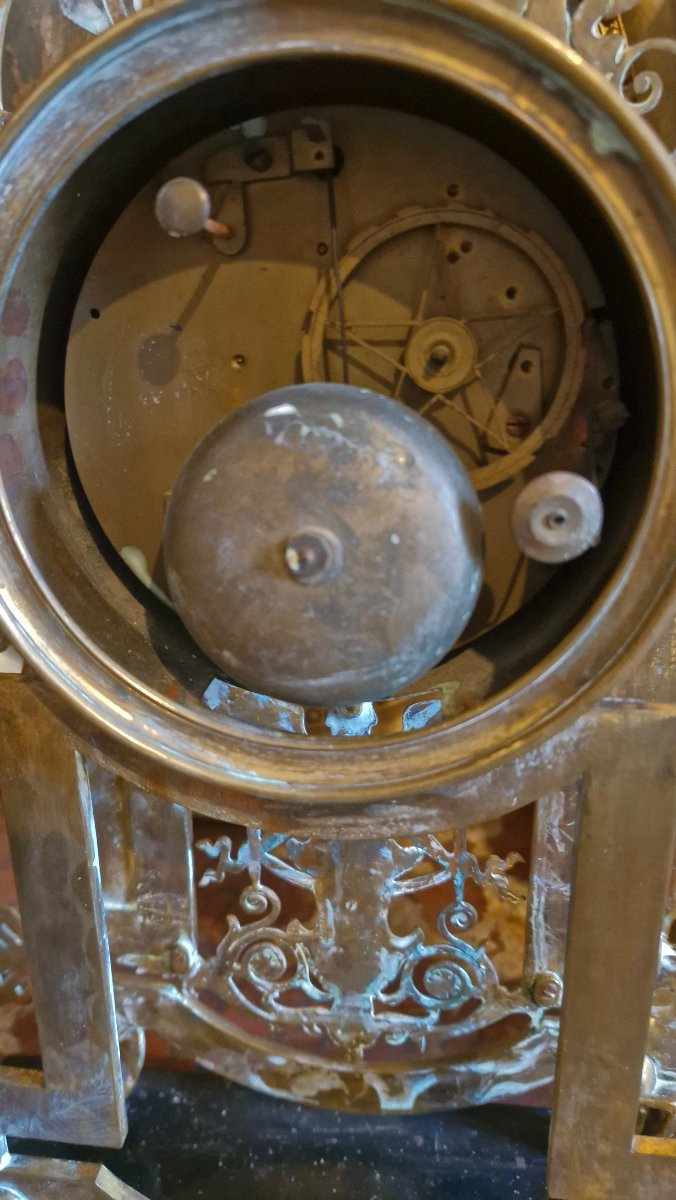 Empire Bronze Portico Clock-photo-7