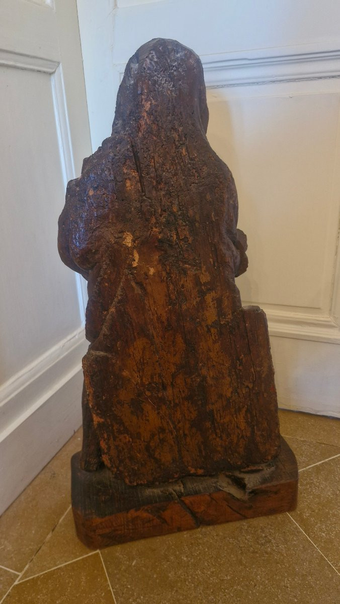Pietà en chêne Époque XVII Ème S -photo-4