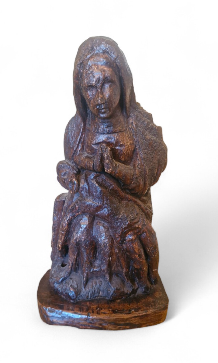 Pietà en chêne Époque XVII Ème S 