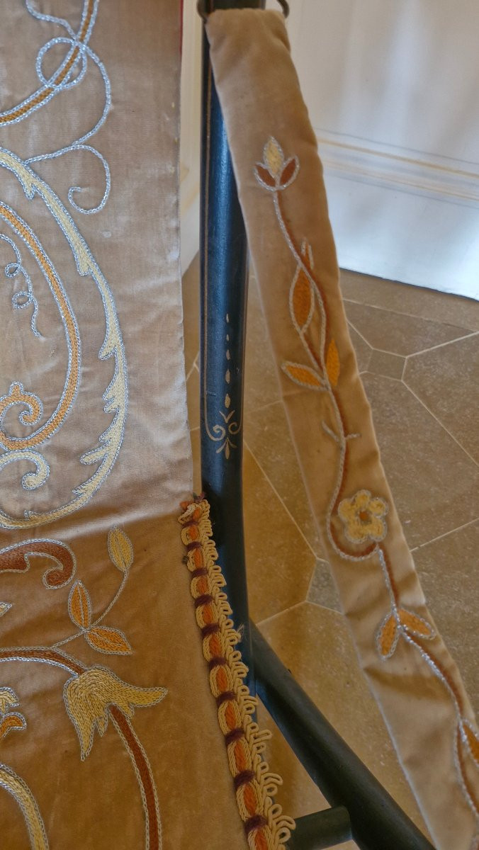 Paire de fauteuils pliables Époque Napoléon III -photo-4