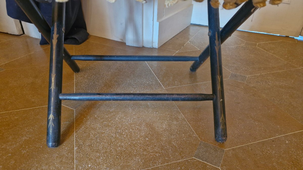 Paire de fauteuils pliables Époque Napoléon III -photo-5