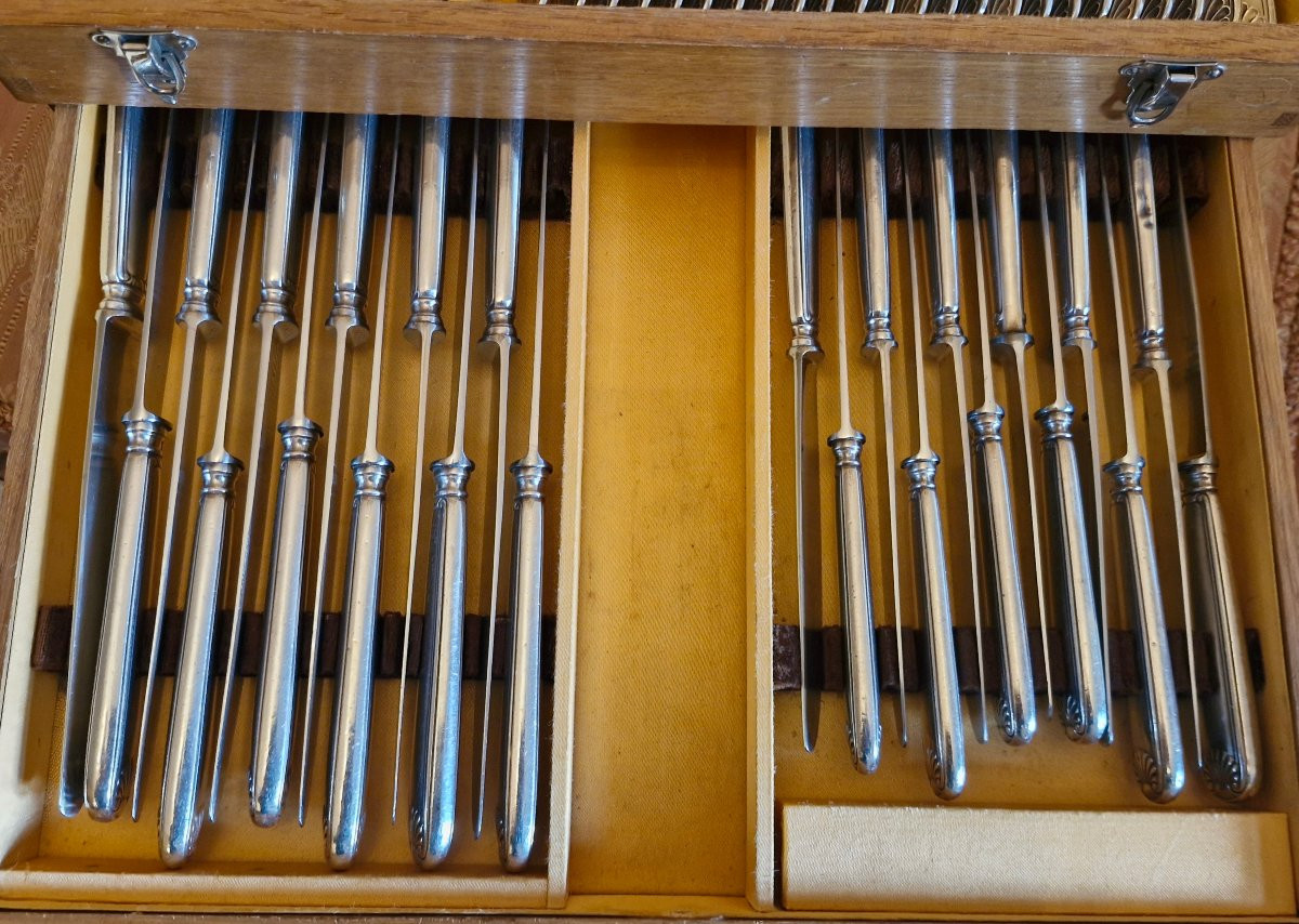 Ménagère en métal argenté 93 pieces-photo-3