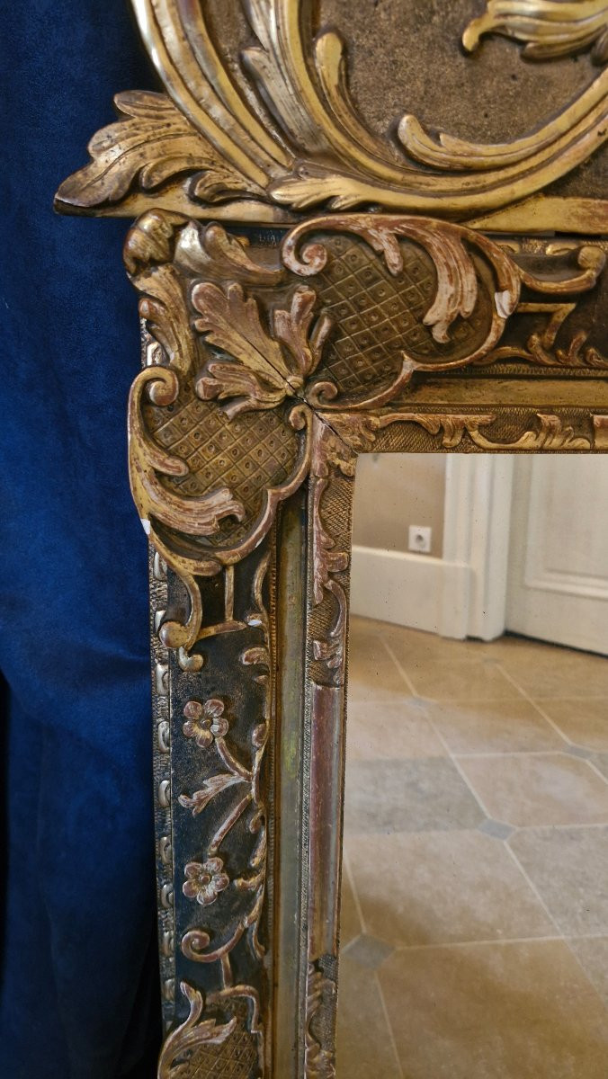Giltwood Mirror From The 18th Century -photo-4