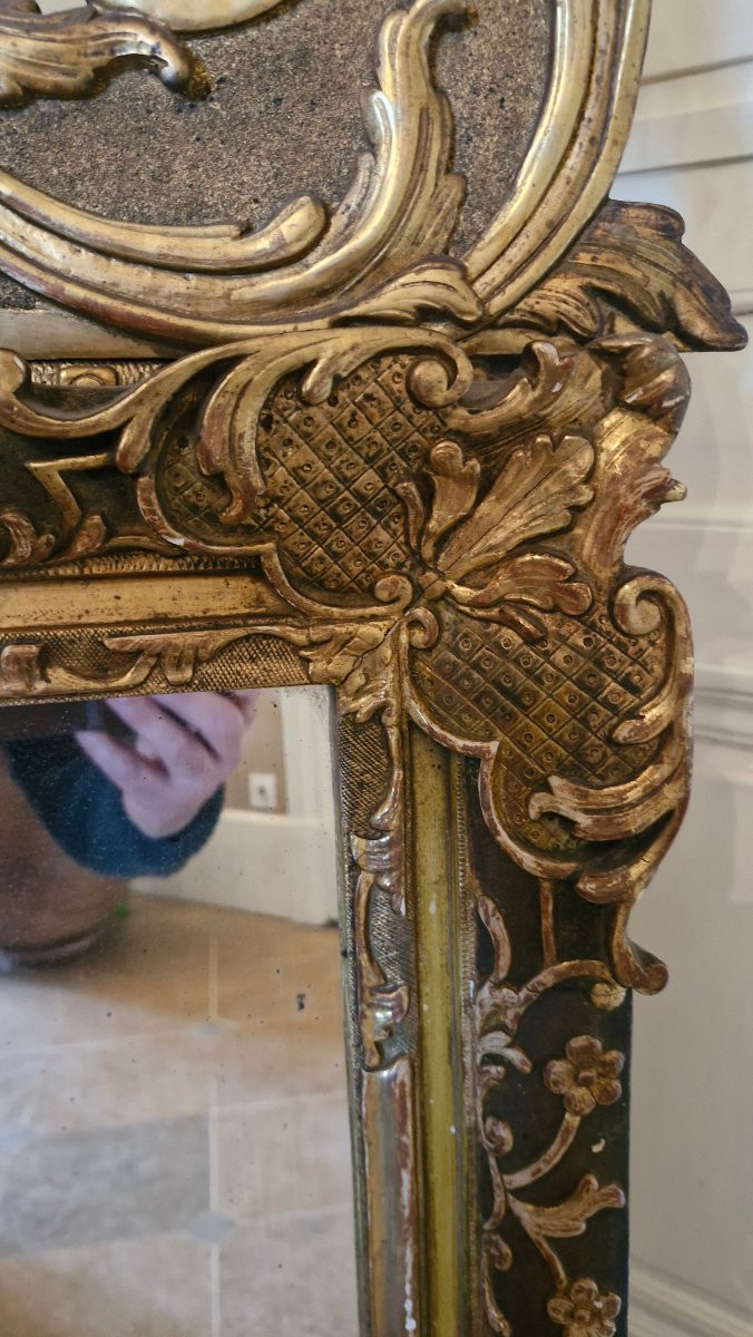 Giltwood Mirror From The 18th Century -photo-1