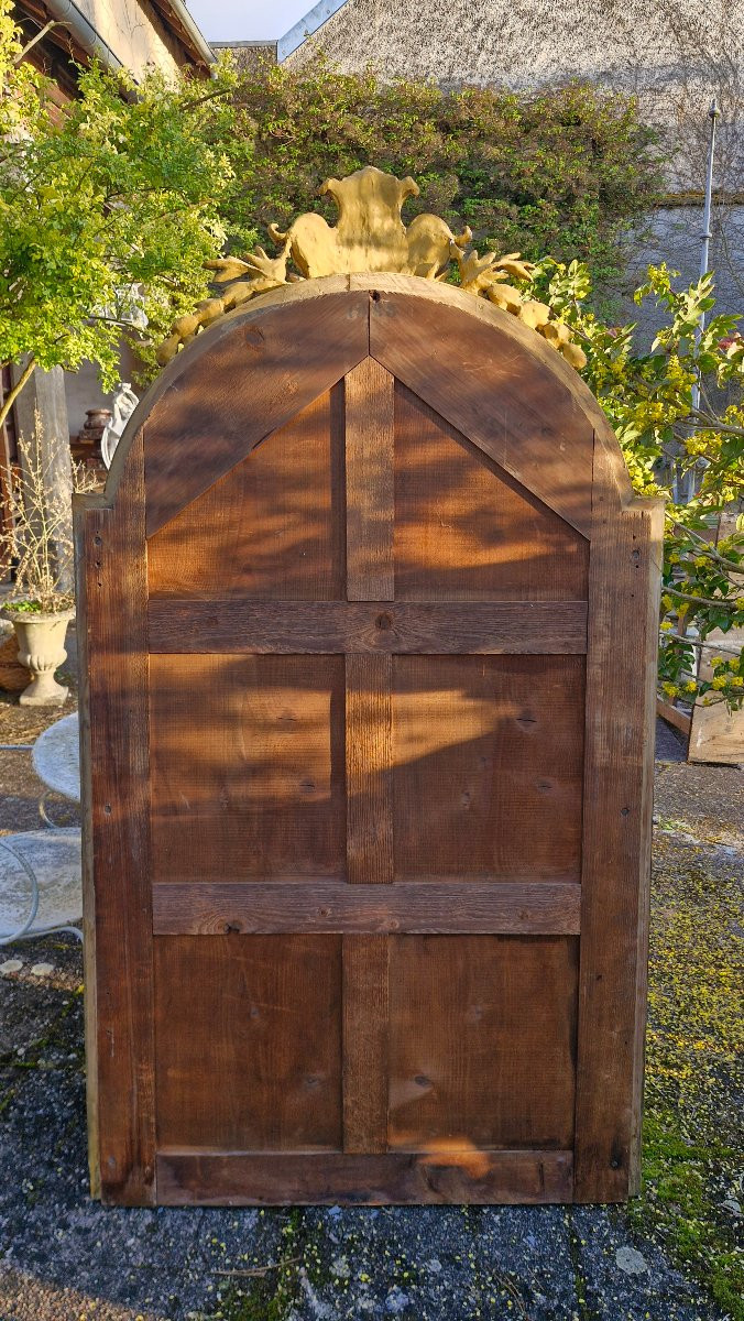 Miroir d'époque Napoléon III en jois doré-photo-4