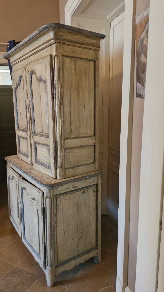 18th C. Patinated Wood Presentation Sideboard-photo-2