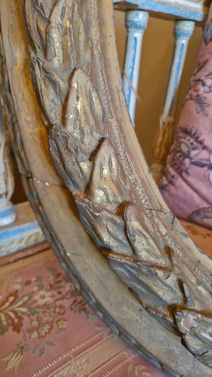 Cadre en bois sculpté d'époque XVIII Ème s -photo-3