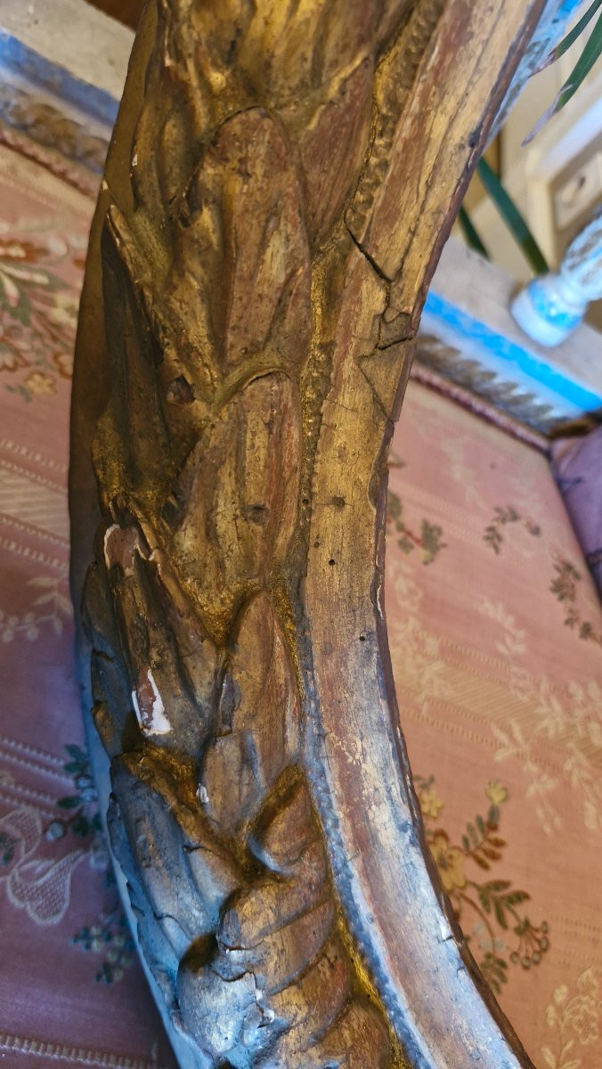 Cadre en bois sculpté d'époque XVIII Ème s -photo-5