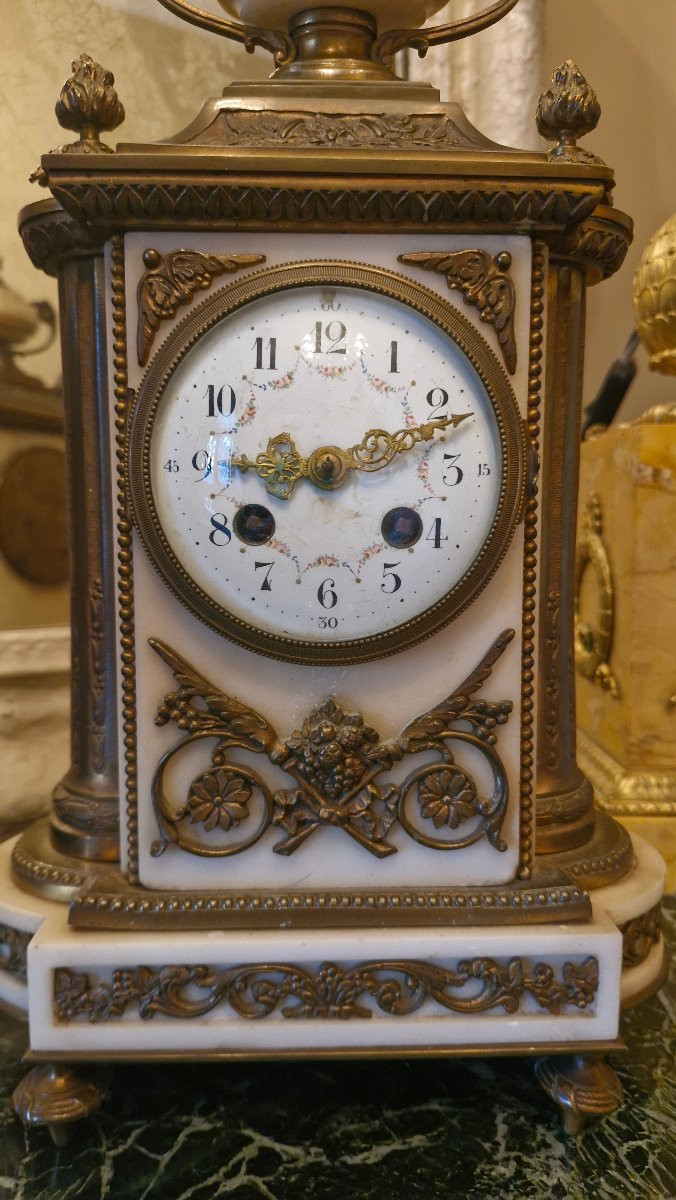 Louis XVI Style Bronze Clock-photo-4