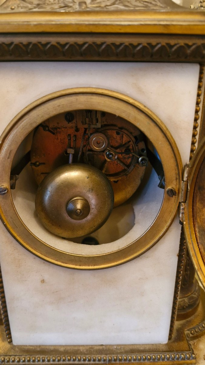 Louis XVI Style Bronze Clock-photo-4