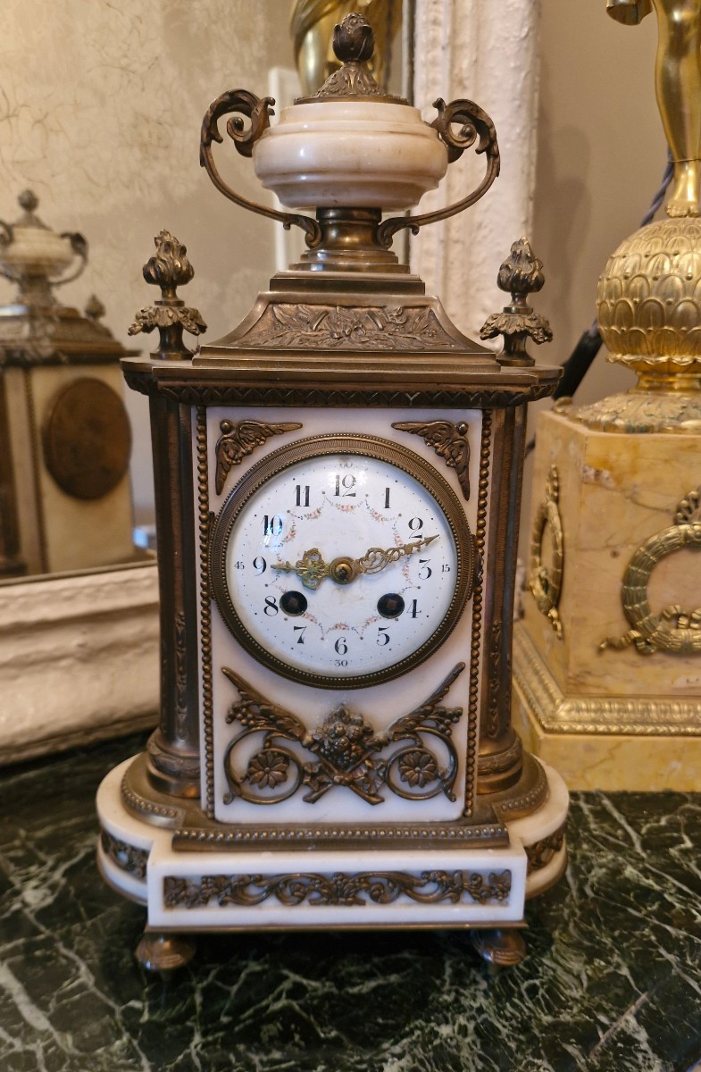 Louis XVI Style Bronze Clock